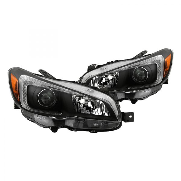 Spyder® - Black Factory Style Headlights, Subaru WRX