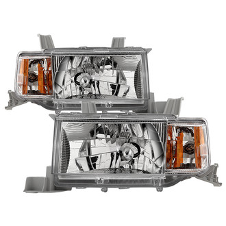 Spyder® - Driver and Passenger Side Chrome Factory Style Headlights