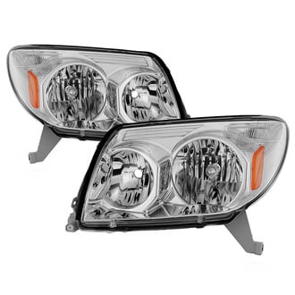 Spyder® - Driver and Passenger Side Chrome Euro Headlights