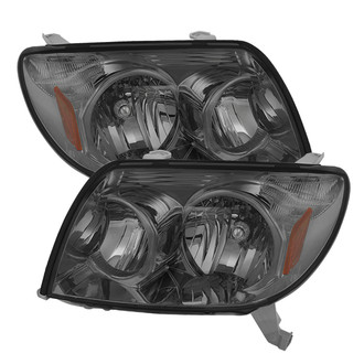 Spyder® - Driver and Passenger Side Chrome/Smoke Euro Headlights