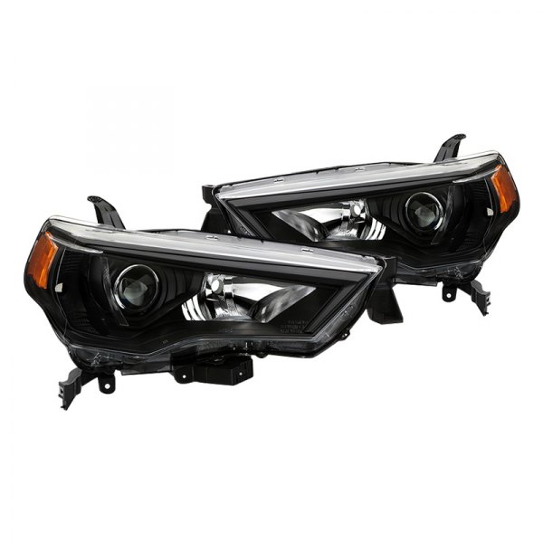 Spyder® - Black/Chrome Projector Headlights, Toyota 4Runner