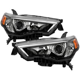 Spyder® - Driver and Passenger Side Black Factory Style Projector Headlights