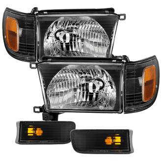 Spyder® - Driver and Passenger Side Black Factory Style Headlights