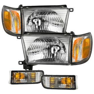 Spyder® - Driver and Passenger Side Chrome Factory Style Headlights