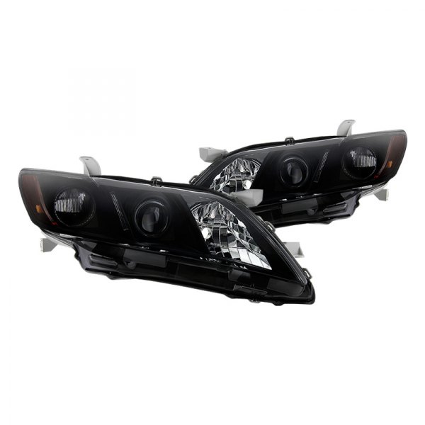 Spyder® - Black/Smoke Projector Headlights, Toyota Camry