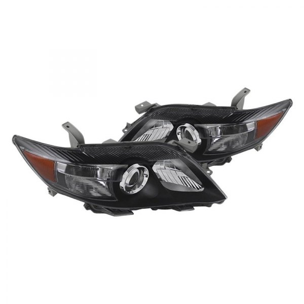 Spyder® - Black Factory Style Projector Headlights, Toyota Camry