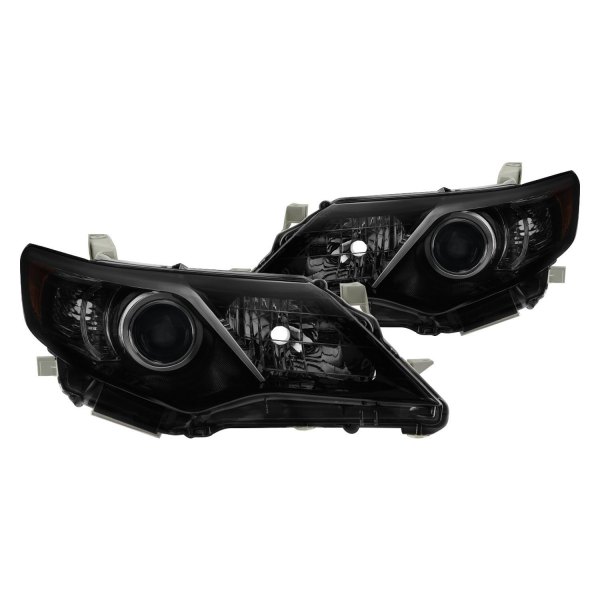 Spyder® - Black/Smoke Projector Headlights, Toyota Camry