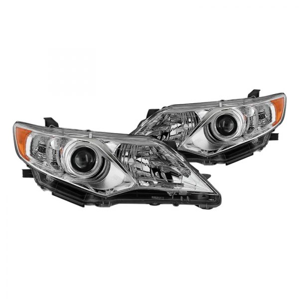 Spyder® - Chrome Factory Style Projector Headlights, Toyota Camry