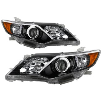 Spyder® - Driver and Passenger Side Black Factory Style Projector Headlights