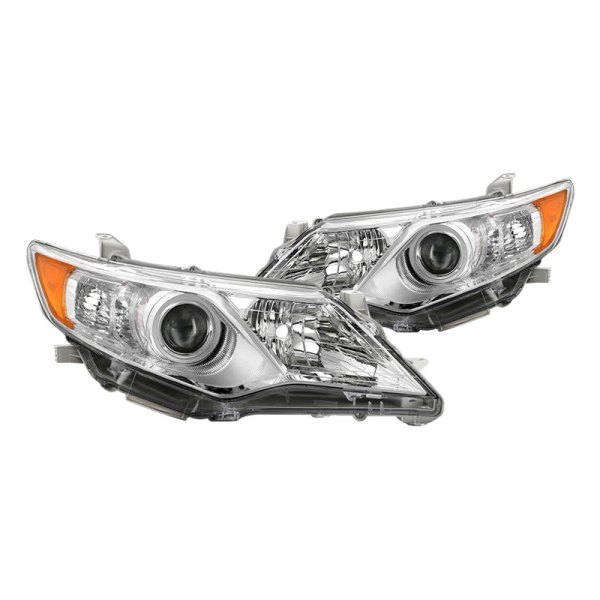 Spyder® - Chrome Factory Style Projector Headlights, Toyota Camry