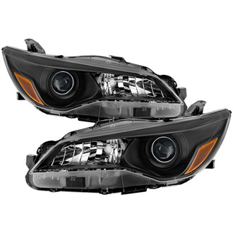 Spyder® - Driver and Passenger Side Black Factory Style Projector Headlights