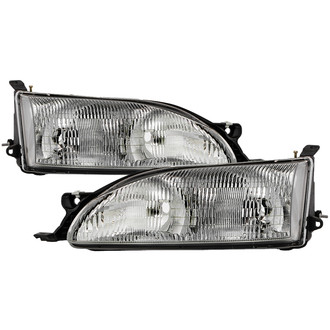 Spyder® - Driver and Passenger Side Chrome Factory Style Headlights