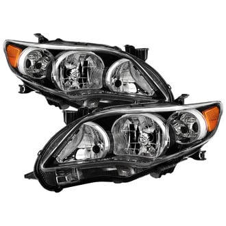 Spyder® - Driver and Passenger Side Black Factory Style Headlights