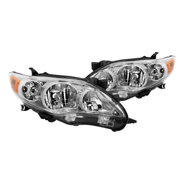 Spyder® - Chrome Factory Style Headlights, Toyota Corolla