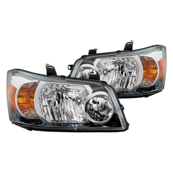 Spyder® - Chrome Factory Style Headlights, Toyota Highlander