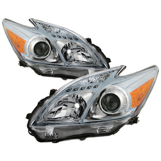 Spyder® - Driver and Passenger Side Chrome Factory Style Projector Headlights