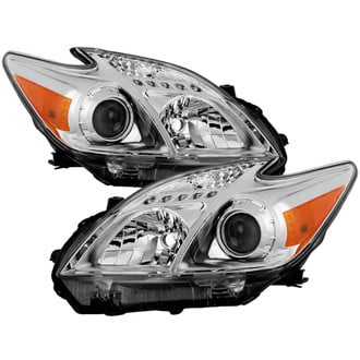 Spyder® - Driver and Passenger Side Chrome Factory Style Projector Headlights