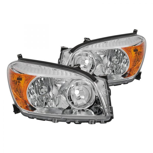 Spyder® - Chrome Factory Style Headlights, Toyota RAV4
