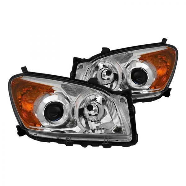 Spyder® - Chrome Projector Headlights, Toyota RAV4
