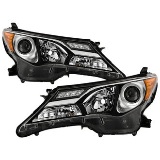 Spyder® - Driver and Passenger Side Black Factory Style Projector Headlights