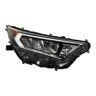Spyder® - Passenger Side Black/Chrome Factory Style LED Headlight