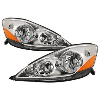Spyder® - Driver and Passenger Side Chrome Factory Style Headlights