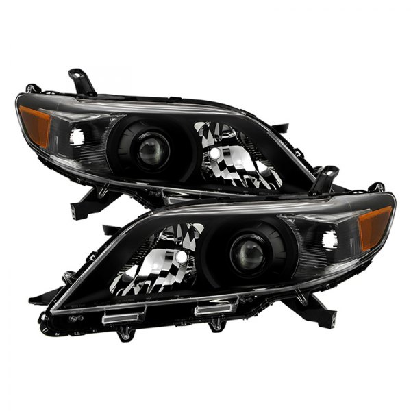 Spyder® - Driver and Passenger Side Black Factory Style Projector Headlights