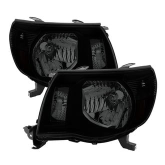 Spyder® - Driver and Passenger Side Black/Smoke Euro Headlights