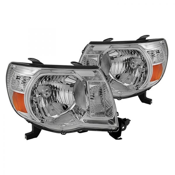 Spyder® - Chrome Euro Headlights, Toyota Tacoma