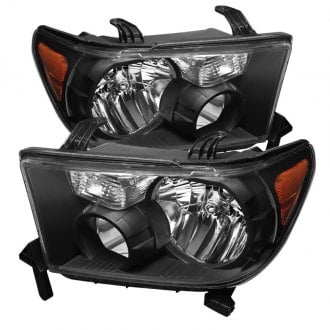 Spyder® - Driver and Passenger Side Black Euro Headlights