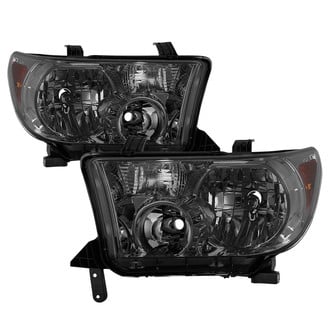 Spyder® - Driver and Passenger Side Chrome/Smoke Euro Headlights