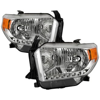 Spyder® - Driver and Passenger Side Chrome Factory Style Headlights