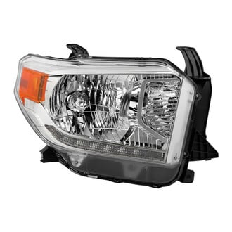 Spyder® - Passenger Side Black Factory Style Headlight with LED DRL