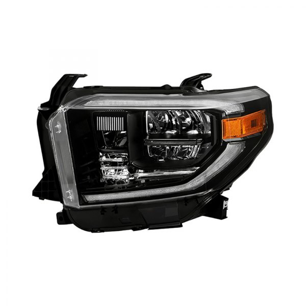 Spyder® - Driver Side Black Factory Style LED Headlight with DRL, Toyota Tundra