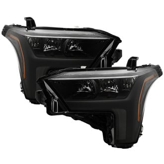 Spyder® - Driver and Passenger Side Black Factory Style LED Headlights