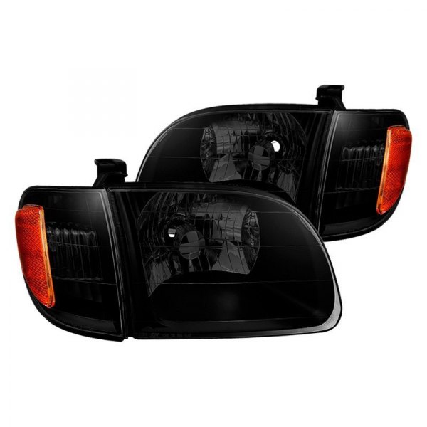 Spyder® - Black/Smoke Euro Headlights, Toyota Tundra