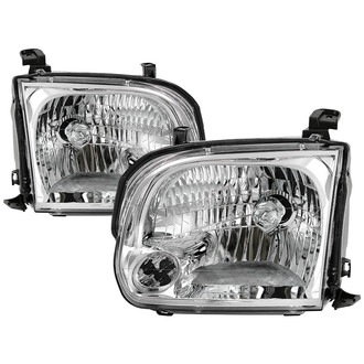 Spyder® - Driver and Passenger Side Chrome Factory Style Headlights