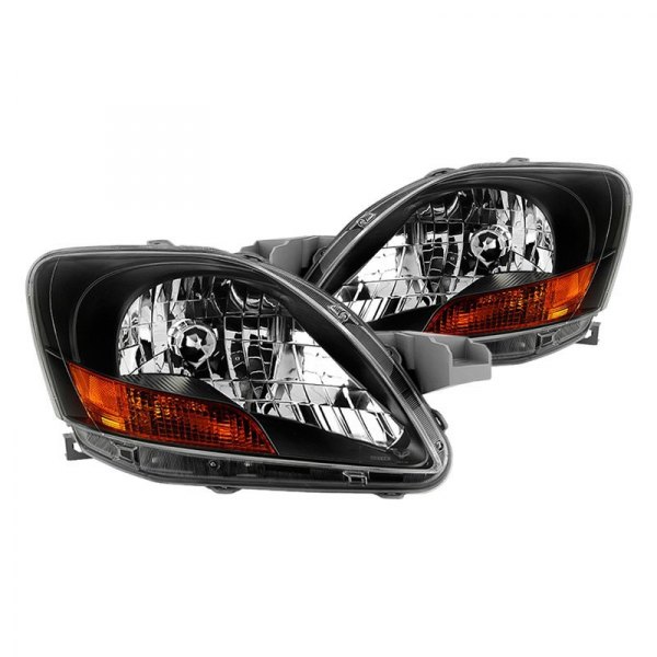 Spyder® - Black Euro Headlights, Toyota Yaris