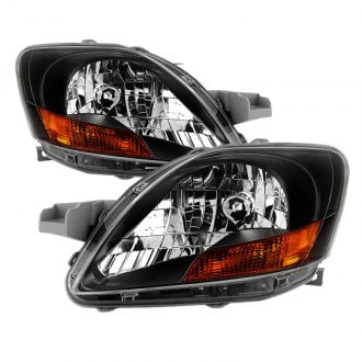 Spyder® - Driver and Passenger Side Black Euro Headlights