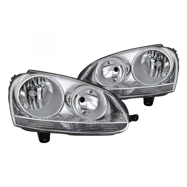 Spyder® - Chrome Factory Style Headlights, Volkswagen Jetta