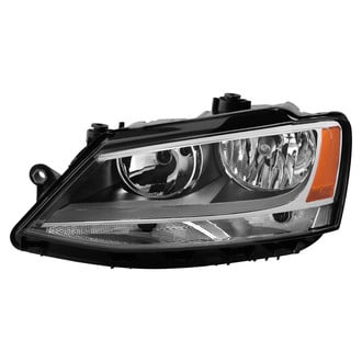 Spyder® - Driver Side Black/Chrome Factory Style Headlight