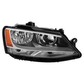 Spyder® - Passenger Side Black/Chrome Factory Style Headlight