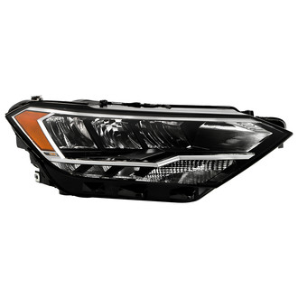 Spyder® - Passenger Side Black Factory Style LED Headlight with DRL