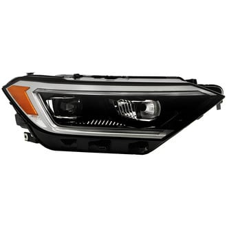 Spyder® - Passenger Side Black Factory Style Projector LED Headlight with DRL
