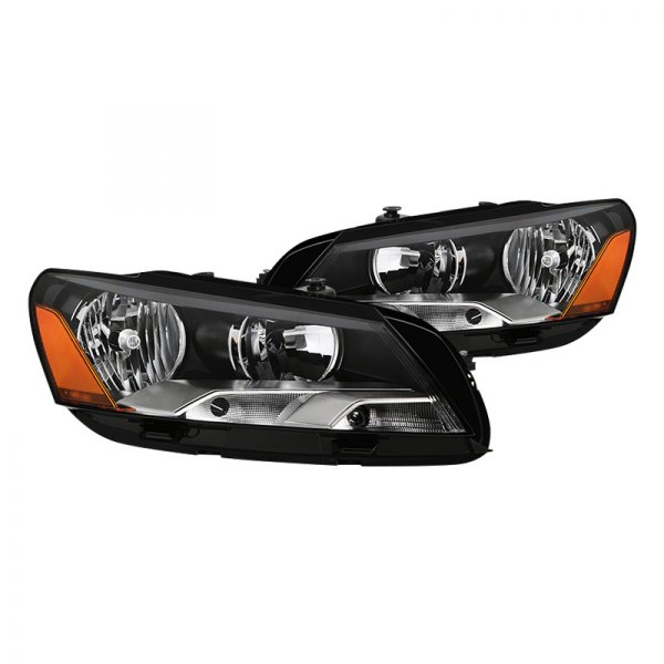 Spyder® - Black Factory Style Headlights, Volkswagen Passat