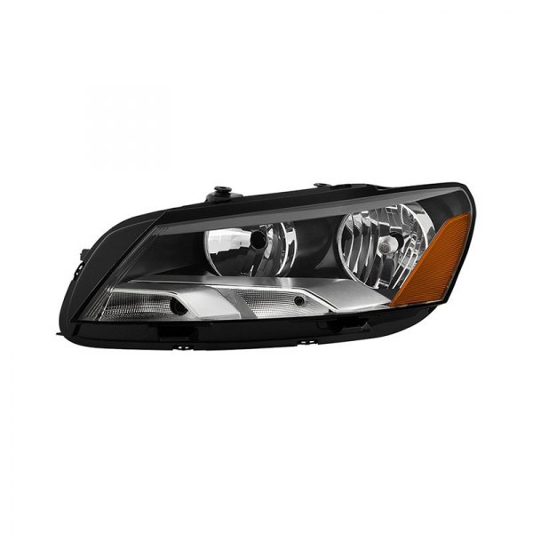 Spyder® - Driver Side Black/Chrome Factory Style Headlight, Volkswagen Passat