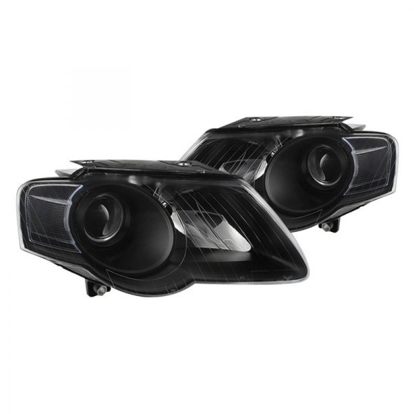 Spyder® - Black Projector Headlights, Volkswagen Passat