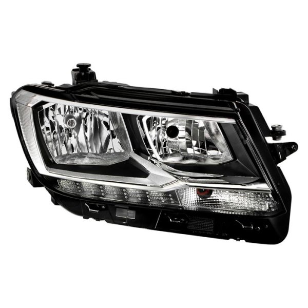 Spyder® - Passenger Side Black Factory Style Headlight with LED DRL