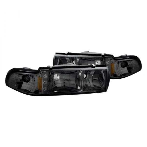Spyder® - Chrome/Smoke Euro Headlights with Parking LEDs