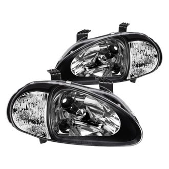 Spyder® - Driver and Passenger Side Black Euro Headlights